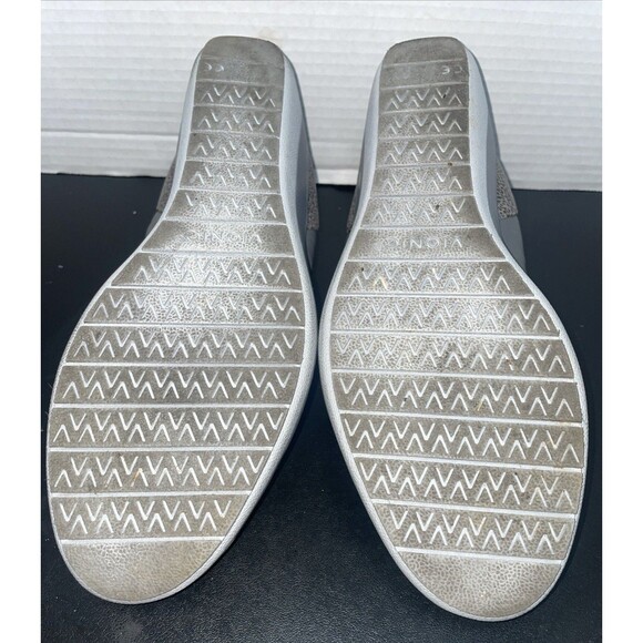 Vionic Shoes Womens 9.5 Gray Leather Wedge Flats Arch Support Comfort Jacey - Picture 13 of 14